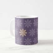 Purple Blumen Kaffeetasse (Vorderseite Links)