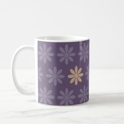 Purple Blumen Kaffeetasse (Links)