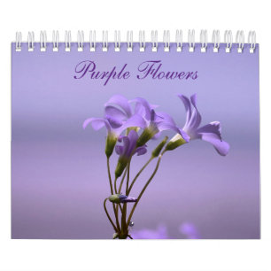 Purple Blumen Kalender