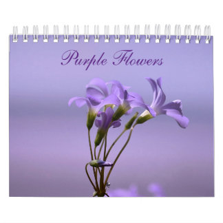 Purple Blumen Kalender