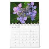 Purple Blumen Kalender (Jan 2027)