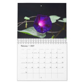 Purple Blumen Kalender (Feb 2027)