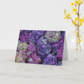 Purple Blumen Karte (Gelbe Blume)