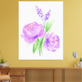 Purple Blumen Leinwanddruck (Insitu (Wohnzimmer))