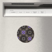 Purple Blumen Magnet (In Situ (Geschirrspüler))
