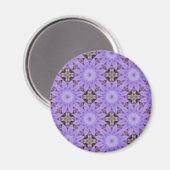 Purple Blumen Magnet (Vorderseite/Rückseite)