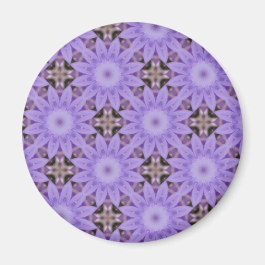 Purple Blumen Magnet (Vorne)