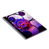 Purple Blumen Notizblock (Rechte Seite)