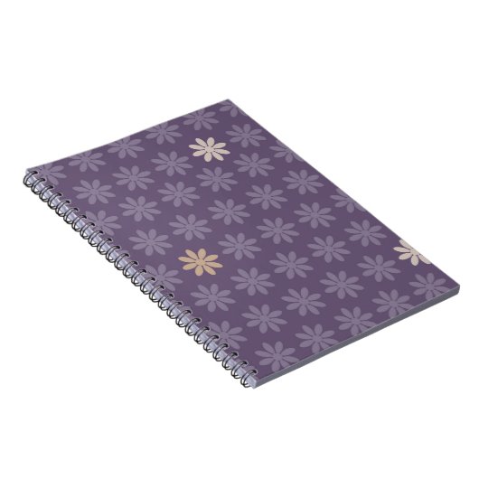 Purple Blumen Notizblock (Rechte Seite)