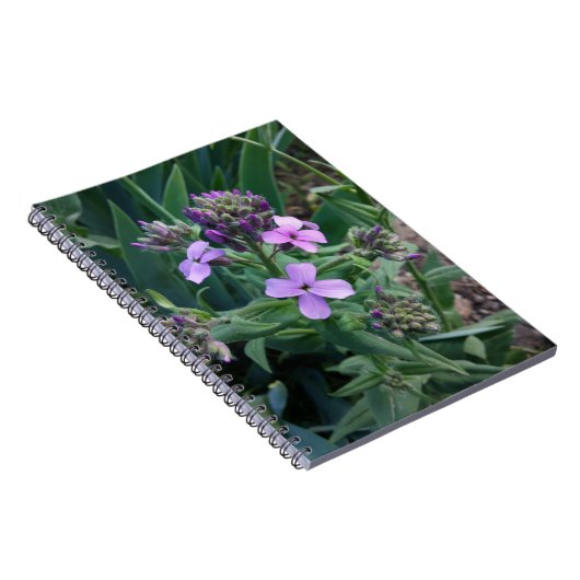 Purple Blumen Notizblock (Rechte Seite)