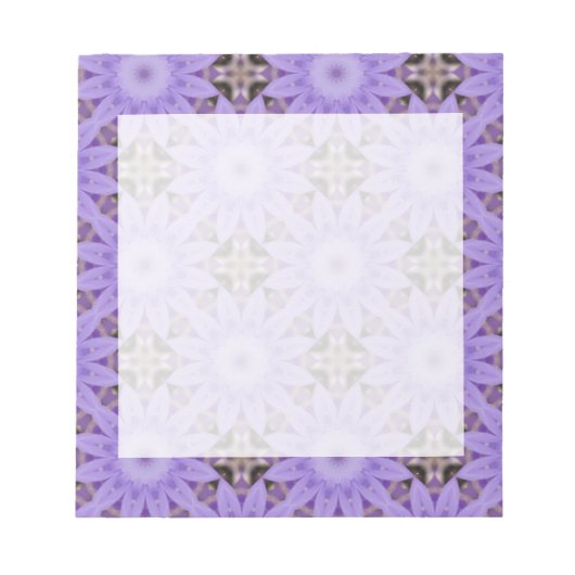 Purple Blumen Notizblock (Vorderseite)
