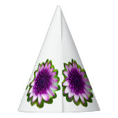 Purple Blumen Partyhütchen (Rückseite)
