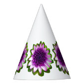 Purple Blumen Partyhütchen (Vorderseite)