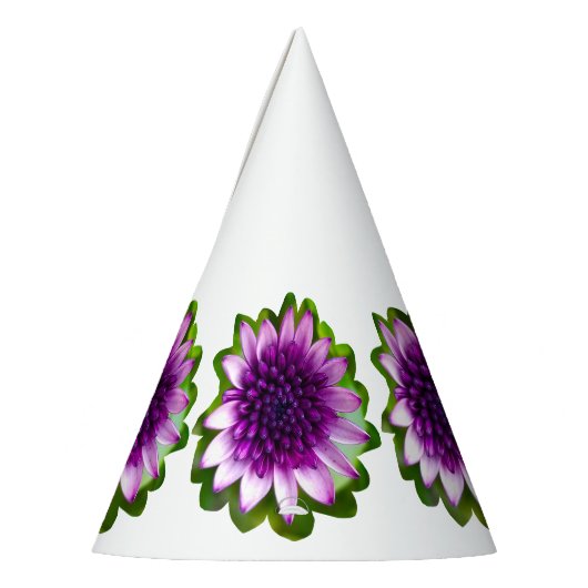 Purple Blumen Partyhütchen (Links)