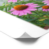 Purple Blumen Poster (Ecke)