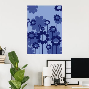 Purple Blumen Poster