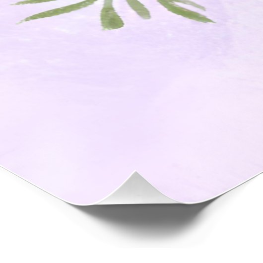 Purple Blumen Poster (Ecke)