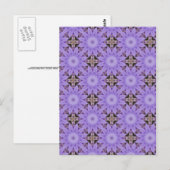 Purple Blumen Postkarte (Vorne/Hinten)