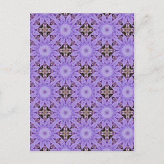 Purple Blumen Postkarte (Vorderseite)