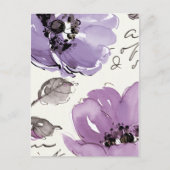 Purple Blumen Postkarte (Vorderseite)