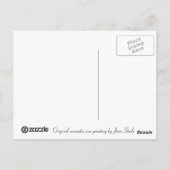 Purple Blumen Postkarte (Rückseite)