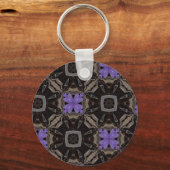 Purple Blumen Schlüsselanhänger (Vorderseite)