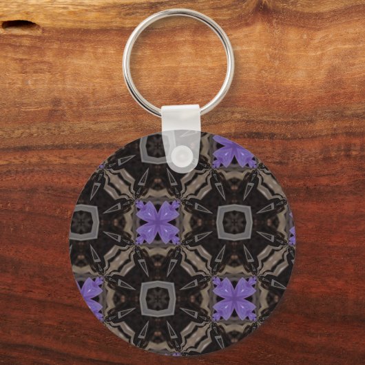 Purple Blumen Schlüsselanhänger (Vorderseite)