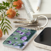 Purple Blumen Schlüsselanhänger (Vorderseite rechts)