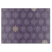 Purple Blumen Schneidebrett (Vorderseite)