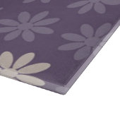 Purple Blumen Schneidebrett (Ecke)