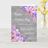 Purple Blumen Schwester im Jura glücklicher Mutter Karte (Gelbe Blume)