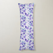 Purple Blumen Seitenschläferkissen (Rückseite (Vertikal))