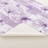 Purple Blumen Sherpadecke (3/4)