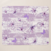 Purple Blumen Sherpadecke (Vorderseite (Horizontal))
