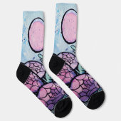 Purple Blumen Socken (Rechts)