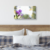 Purple Blumen Sommernaturfotografie Leinwanddruck (Insitu (Schlafzimmer))