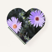 Purple Blumen Sommernaturfotografie Notizbuch (Vorderseite)
