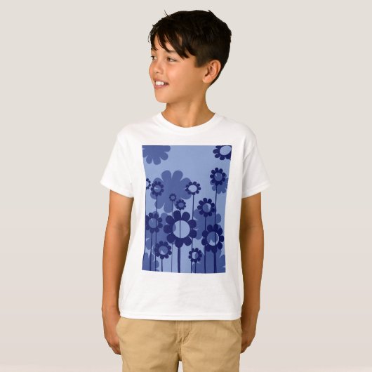 Purple Blumen T-Shirt (Vorne ganz)