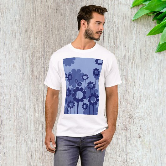 Purple Blumen T-Shirt