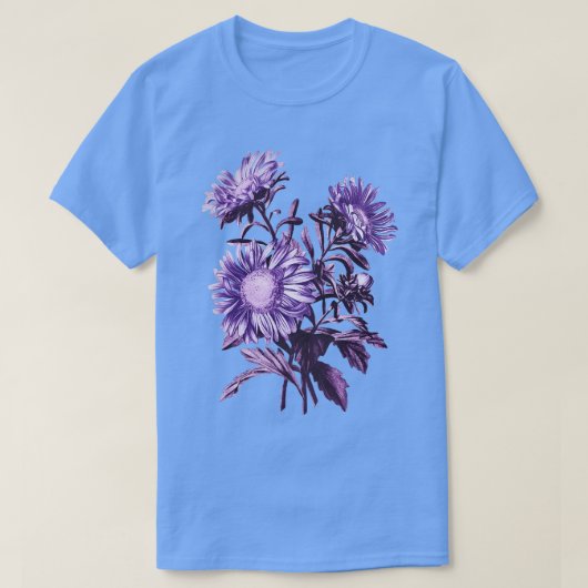 Purple Blumen T-Shirt (Design vorne)