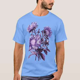 Purple Blumen T-Shirt