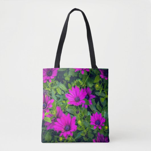 Purple Blumen Tasche (Vorderseite)