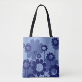 Purple Blumen Tasche (Vorderseite)