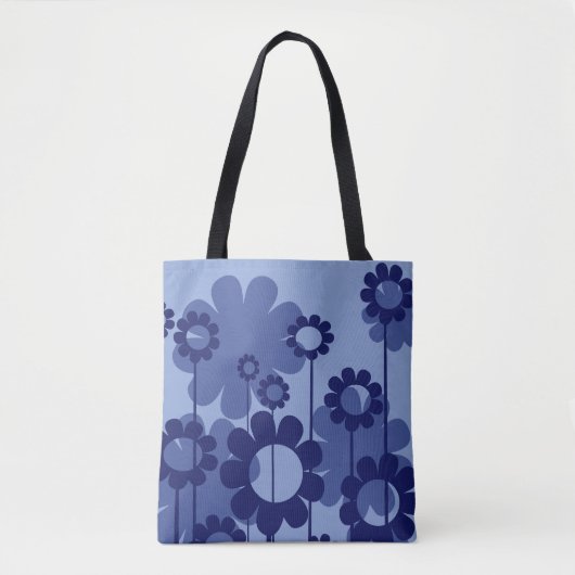 Purple Blumen Tasche (Vorderseite)