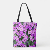 Purple Blumen Tasche (Rückseite)