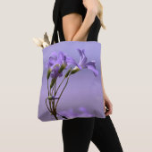 Purple Blumen Tote Tasche (Von Nahem)