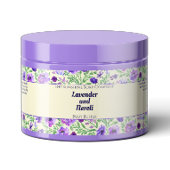 Purple Blumen Wasserdichte Kosmetik Jar Label Wasserflaschenetikett