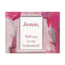 Purple Blumen Werden Sie meine Brautjungfrau sein?