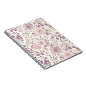Purple Blush Pink Flowers Notizblock (Rechte Seite)