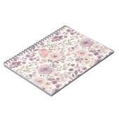 Purple Blush Pink Flowers Notizblock (Linke Seite)